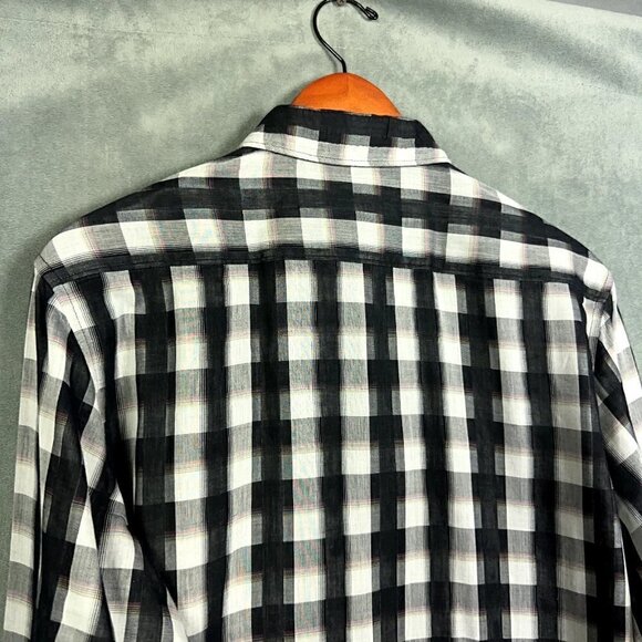 Robert Graham Shirt Men Medium Multicolor Plaid Miss Rumba Classic Fit Flip Cuff - Picture 8 of 11